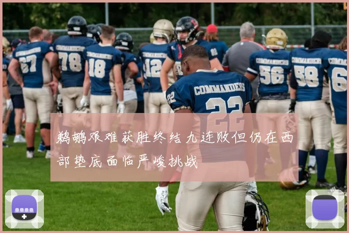 鹈鹕艰难获胜终结九连败但仍在西部垫底面临严峻挑战