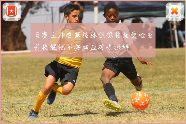 马赛主帅透露格林伍德将接受检查并提醒他不要回应对手挑衅